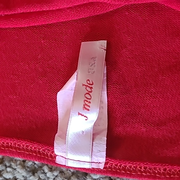 Womens red sweater with button detail. Large - Picture 2 of 3